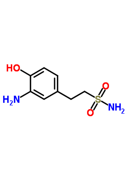 2-氨基苯酚-4-(N-乙基)磺酰胺分子式结构图