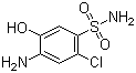 4-氨基-2-氯-5-羟基苯磺酰胺分子式结构图