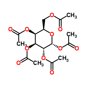 α-D-半乳糖五乙酸酯分子式结构图