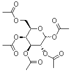 β-D-半乳糖五乙酸酯分子式结构图