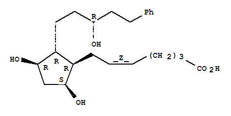 拉坦前列腺素(游离酸)分子式结构图