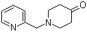 1-((吡啶-2-基)甲基)-4-哌啶酮分子式结构图