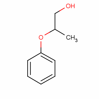 2-苯氧基丙醇分子式结构图