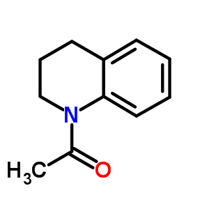 1-乙酰基-1,2,3,4-四氢喹啉分子式结构图