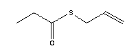 烯丙基硫醇丙酸酯分子式结构图