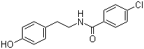 N-(4-氯苯甲酰基)-酪胺分子式结构图