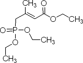 3-甲基-4-膦酰丁烯酸三乙酯分子式结构图