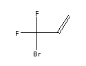 3-溴-3,3-二氟丙烯分子式结构图