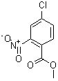 4-氯-2-硝基苯甲酸甲酯分子式结构图