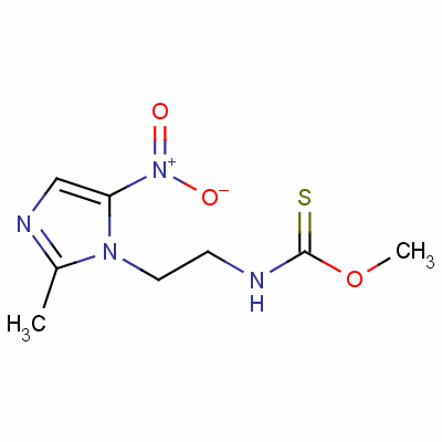 卡硝唑分子式结构图