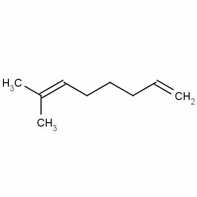 7-甲基-1,6-辛二烯分子式结构图