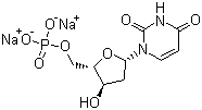 2-脱氧尿嘧啶核苷-5'-单磷酸二钠盐分子式结构图