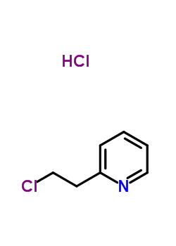 2-(2-氯乙基)吡啶盐酸盐分子式结构图