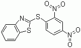 2-(2,4-二硝基苯基硫代)苯骈噻唑分子式结构图