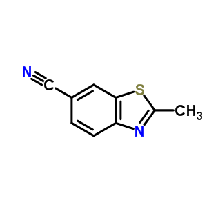 2-甲基-6-氰基苯并噻唑分子式结构图