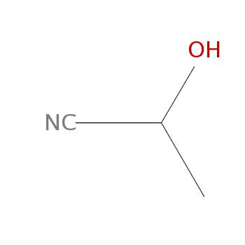 （）-2-羟基丙腈分子式结构图