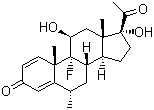 氟米龙分子式结构图