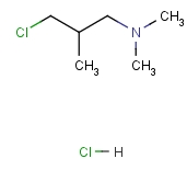 3-二甲氨基-2-甲基-1-氯丙烷盐酸盐分子式结构图