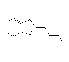 2-丁基苯并呋喃分子式结构图