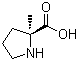 (S)-2-甲基脯氨酸分子式结构图