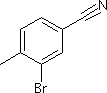 3-溴-4-甲基苯甲腈分子式结构图