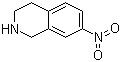 7-硝基-1,2,3,4-四氢异喹啉分子式结构图