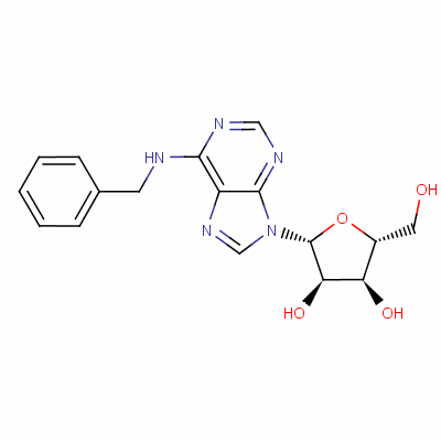 6-苄基腺苷分子式结构图