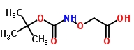 叔丁氧羰基氨氧基乙酸分子式结构图