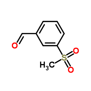 3-甲磺酰基苯甲醛分子式结构图