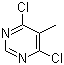 4,6-二氯-5-甲基嘧啶分子式结构图