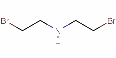 双(2-溴乙基)胺氢溴酸盐分子式结构图