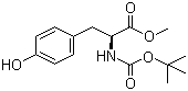 N-Boc-L-酪氨酸甲酯分子式结构图