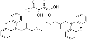 酒石酸异丁嗪分子式结构图