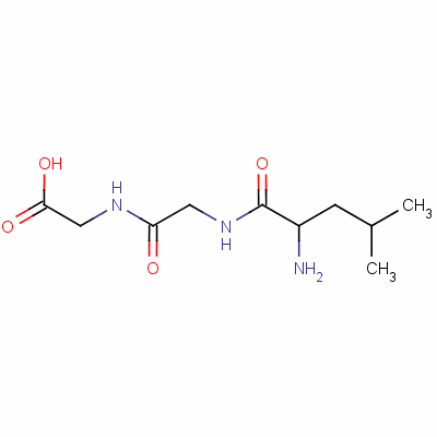 DL-亮氨酸-甘氨酸-甘氨酸分子式结构图