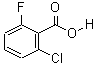 2-氯-6-氟苯甲酸分子式结构图