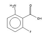 2-氨基-6-氟苯甲酸分子式结构图