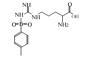 N'-对甲苯磺酰基-L-精氨酸分子式结构图