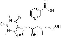 烟酸占替诺分子式结构图