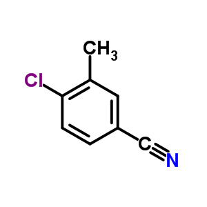 4-氯-3-甲基苯腈分子式结构图