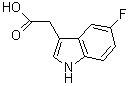 5-氟吲哚-3-乙酸分子式结构图