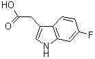 6-氟吲哚-3-乙酸分子式结构图