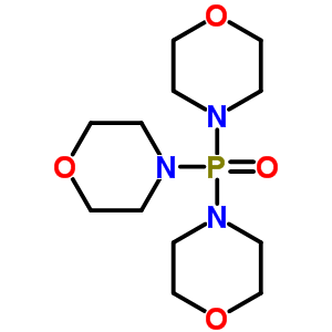 三(4-吗啉基)氧化膦分子式结构图