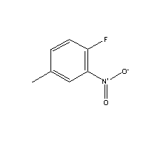 4-氟-3-硝基甲苯分子式结构图