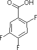 2,4,5-三氟苯甲酸分子式结构图