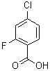 4-氯-2-氟苯甲酸分子式结构图