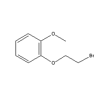 2-(2-甲氧基苯氧基)溴乙烷分子式结构图