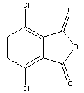 3,6-二氯苯二甲酸酐分子式结构图