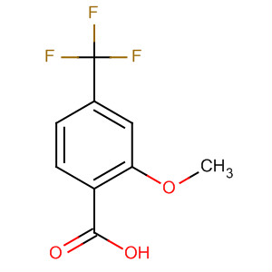 2-甲氧基-4-(三氟甲基)苯甲酸分子式结构图