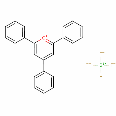 2,4,6-三苯基吡喃鎓四氟硼酸盐分子式结构图