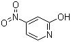 2-羟基-4硝基吡啶分子式结构图